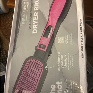 Pink and Black All-in-One Dryer Brush